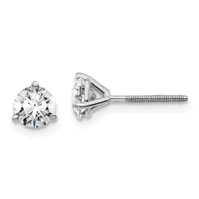 1.00 CT Laboratory Grown Diamond Studs in 14K White Gold