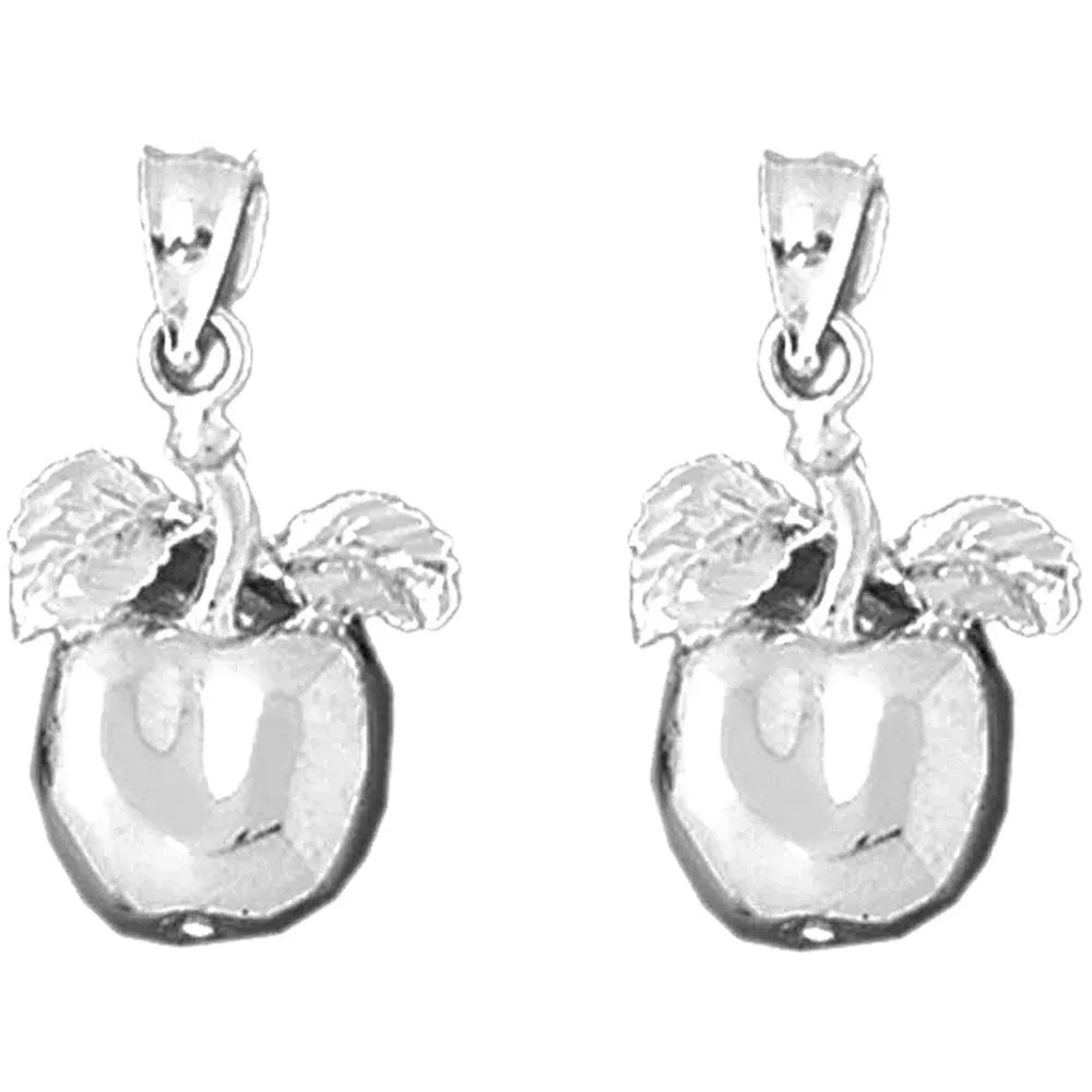 14K or 18K Gold Apple Earrings