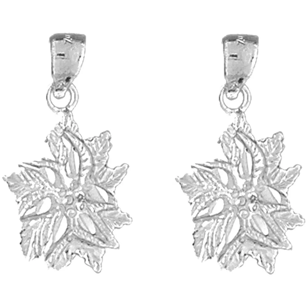 14K or 18K Gold Flower Earrings