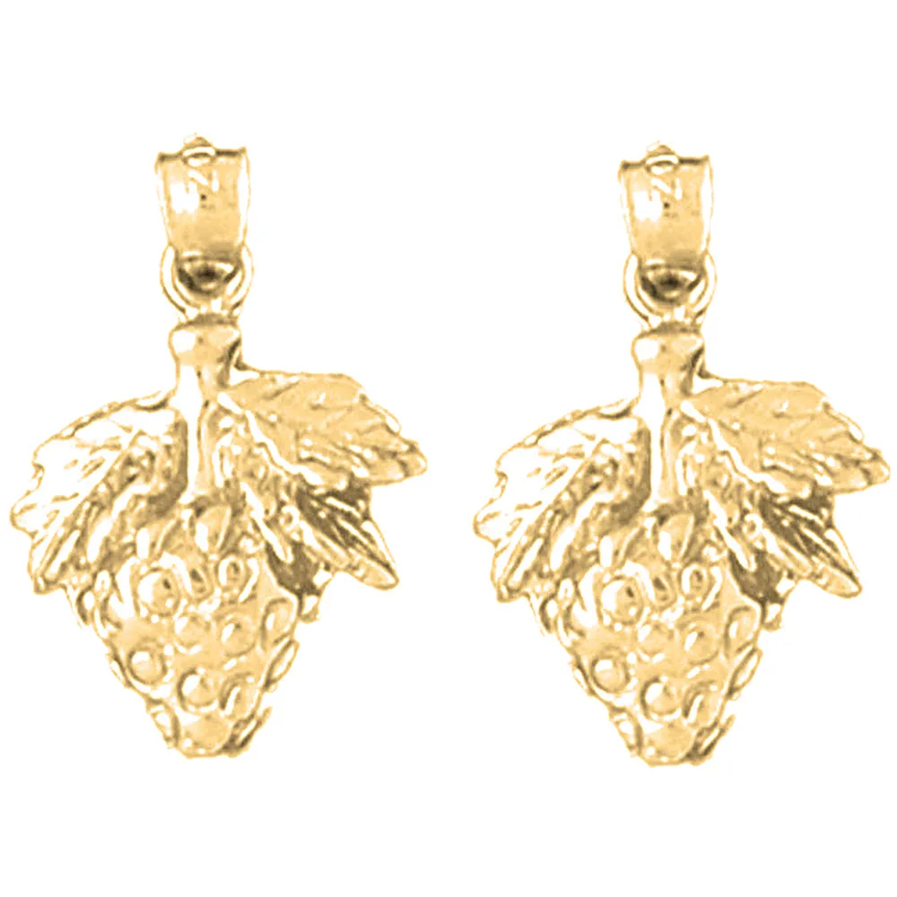 14K or 18K Gold Strawberry Earrings