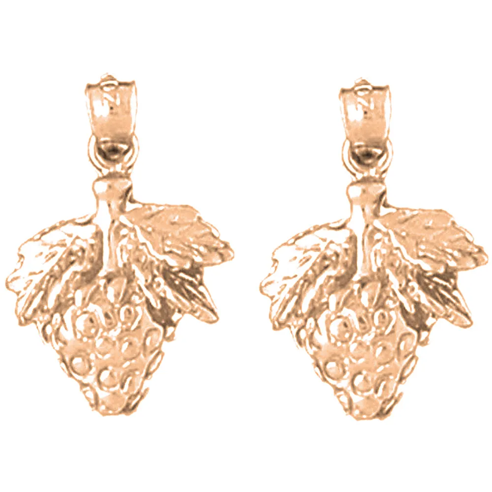 14K or 18K Gold Strawberry Earrings