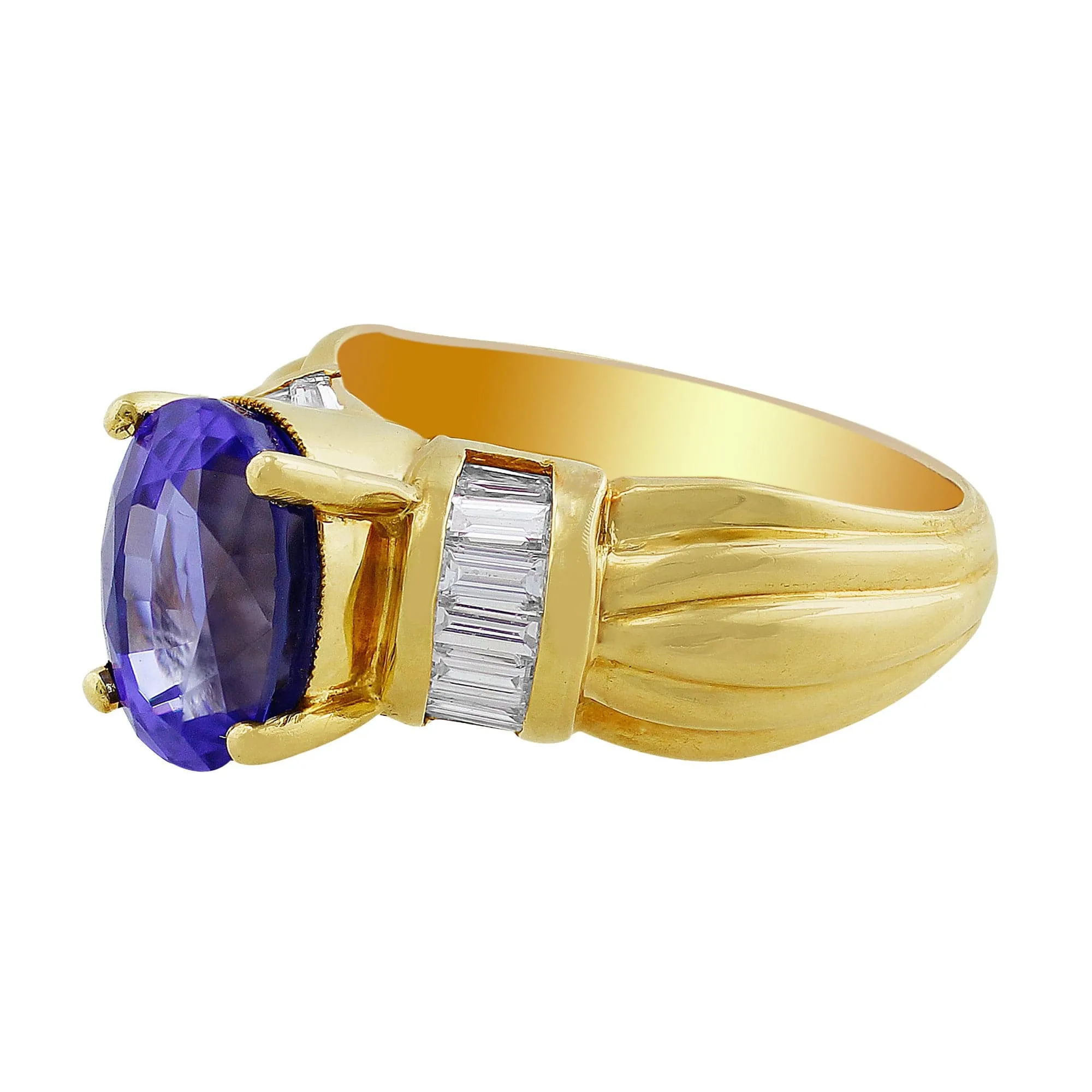 3ct Tanzanite Diamond Ring