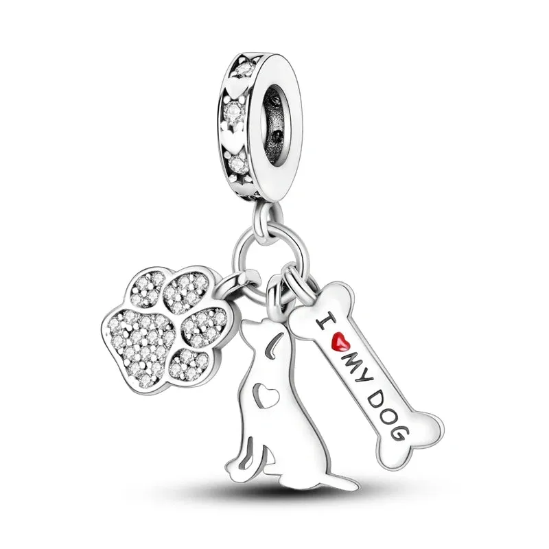 925 Sterling Silver Dangle Charms Fit Pandora Original Charm Bracelet Diy Fine Beads For Women Jewelry Gift