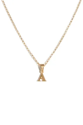 Alphabetic Pendant in Gold