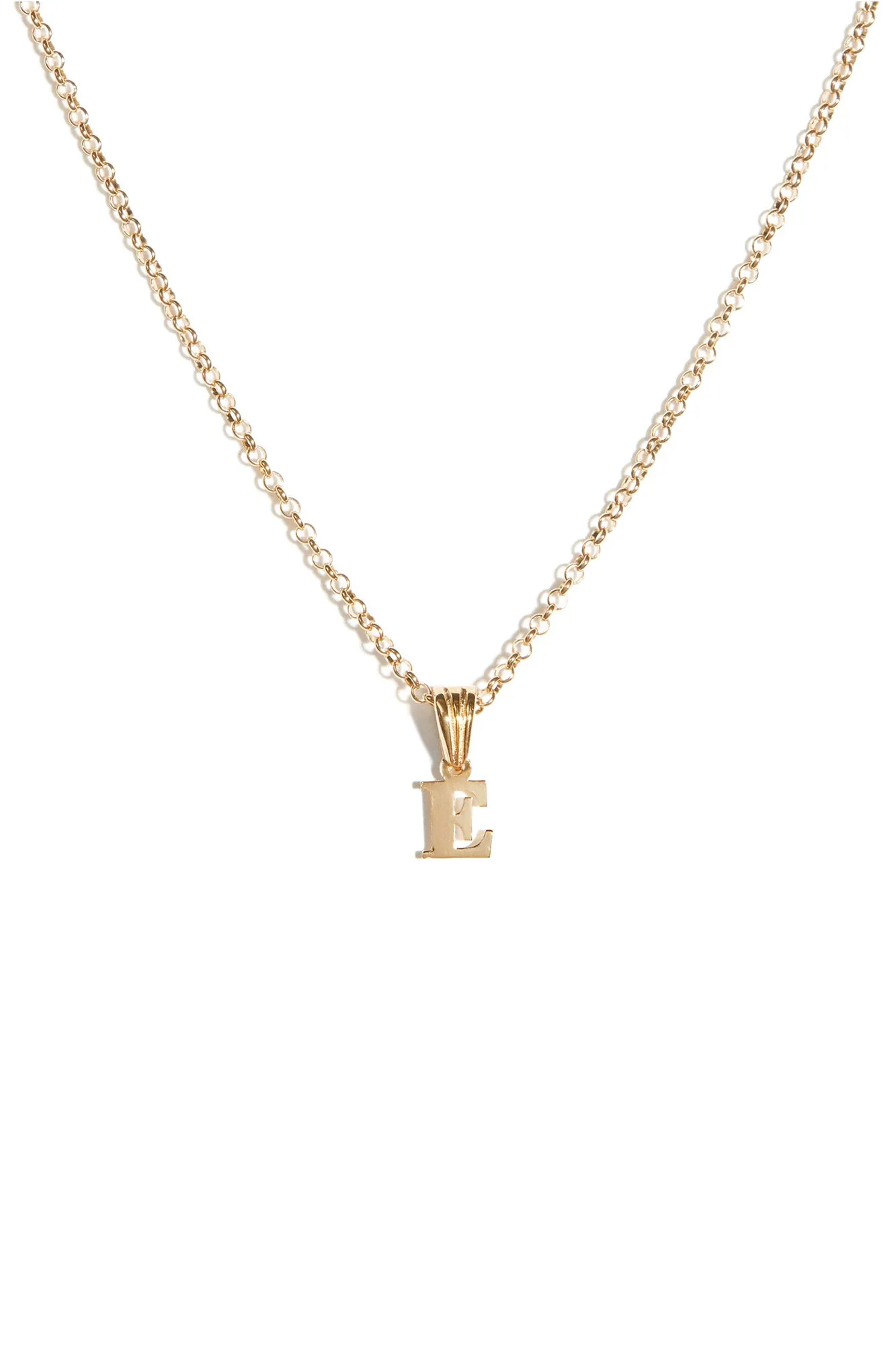 Alphabetic Pendant in Gold