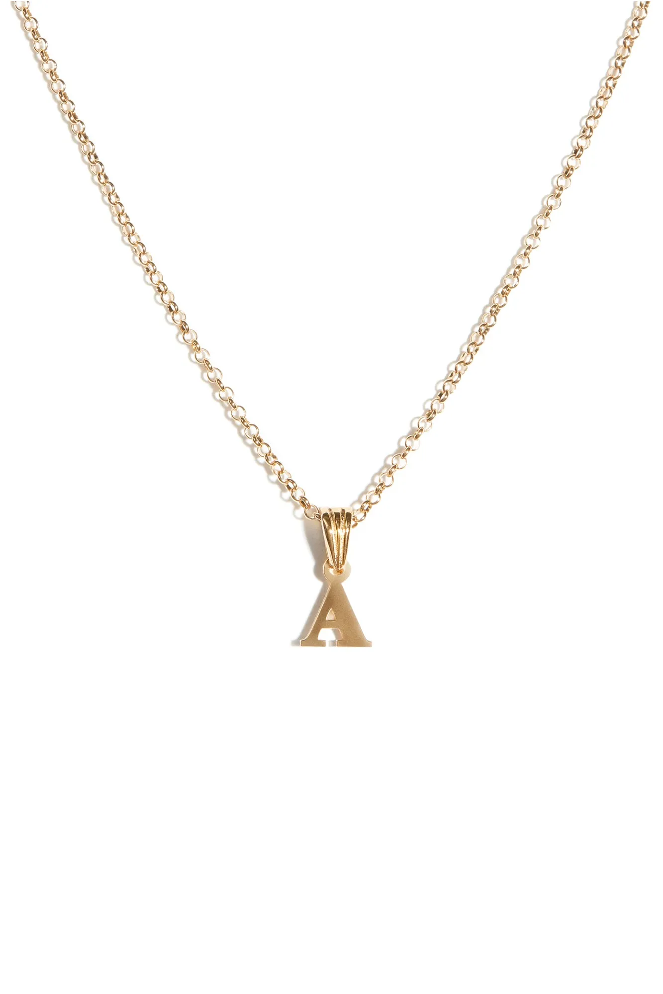 Alphabetic Pendant in Gold