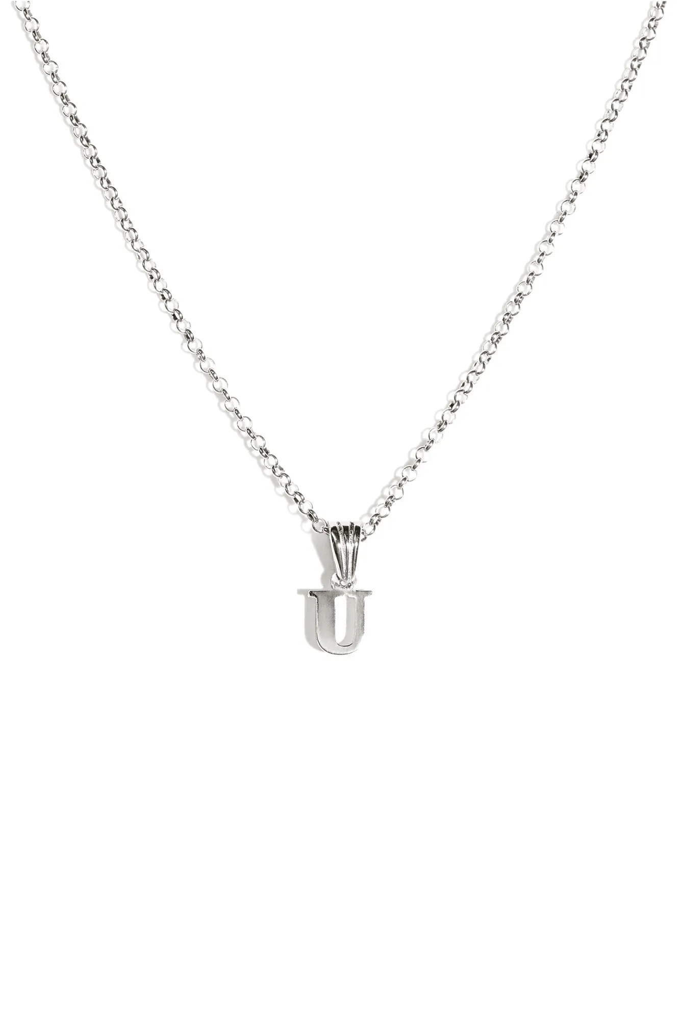 Alphabetic Pendant in Silver