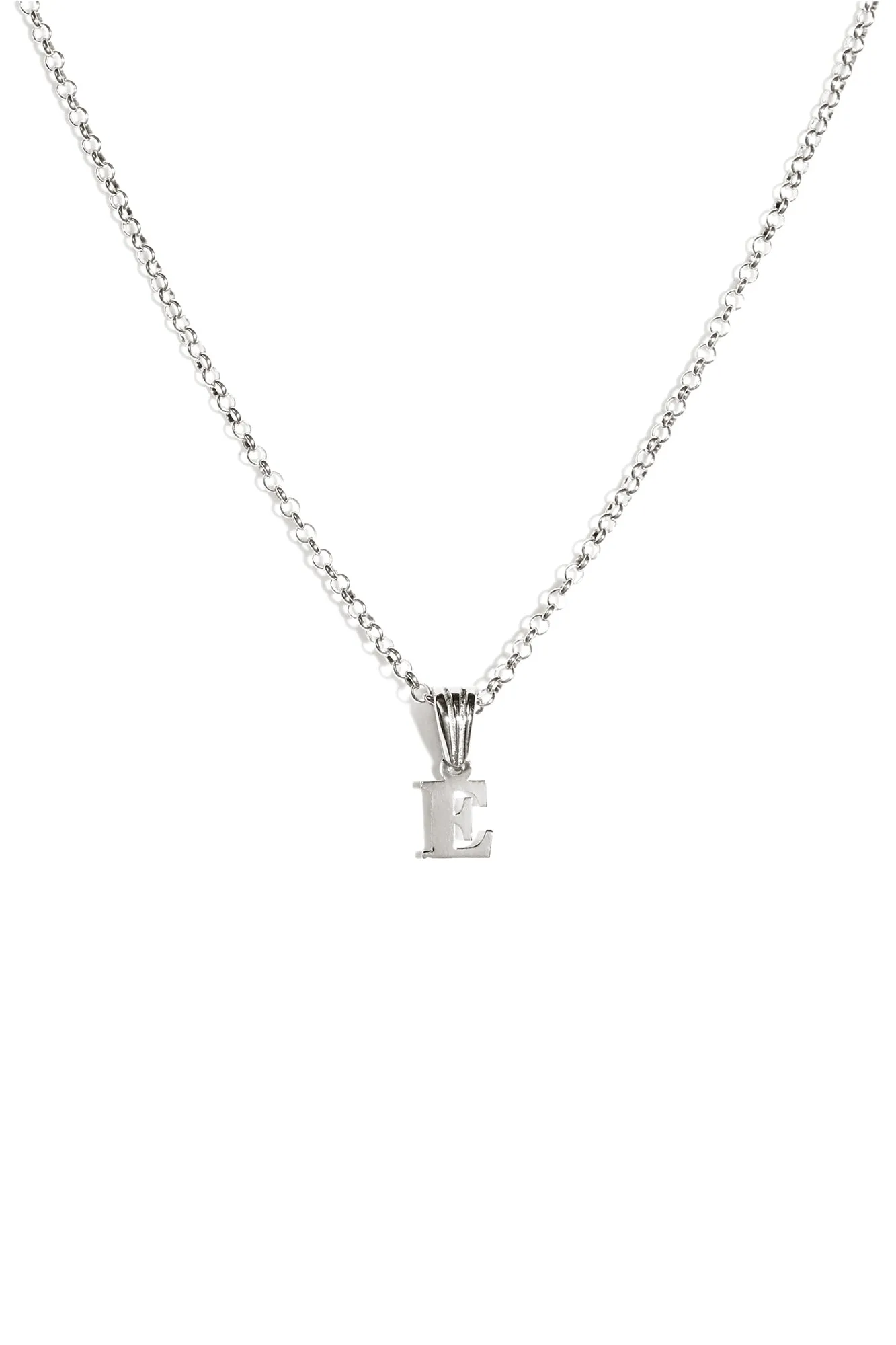 Alphabetic Pendant in Silver