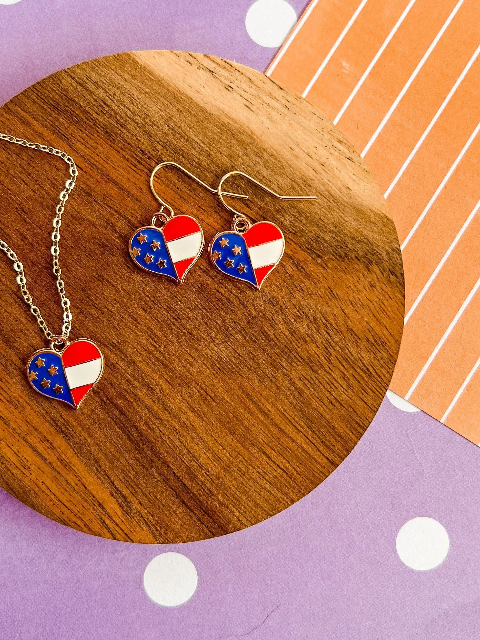 Americana Necklace and Earrings