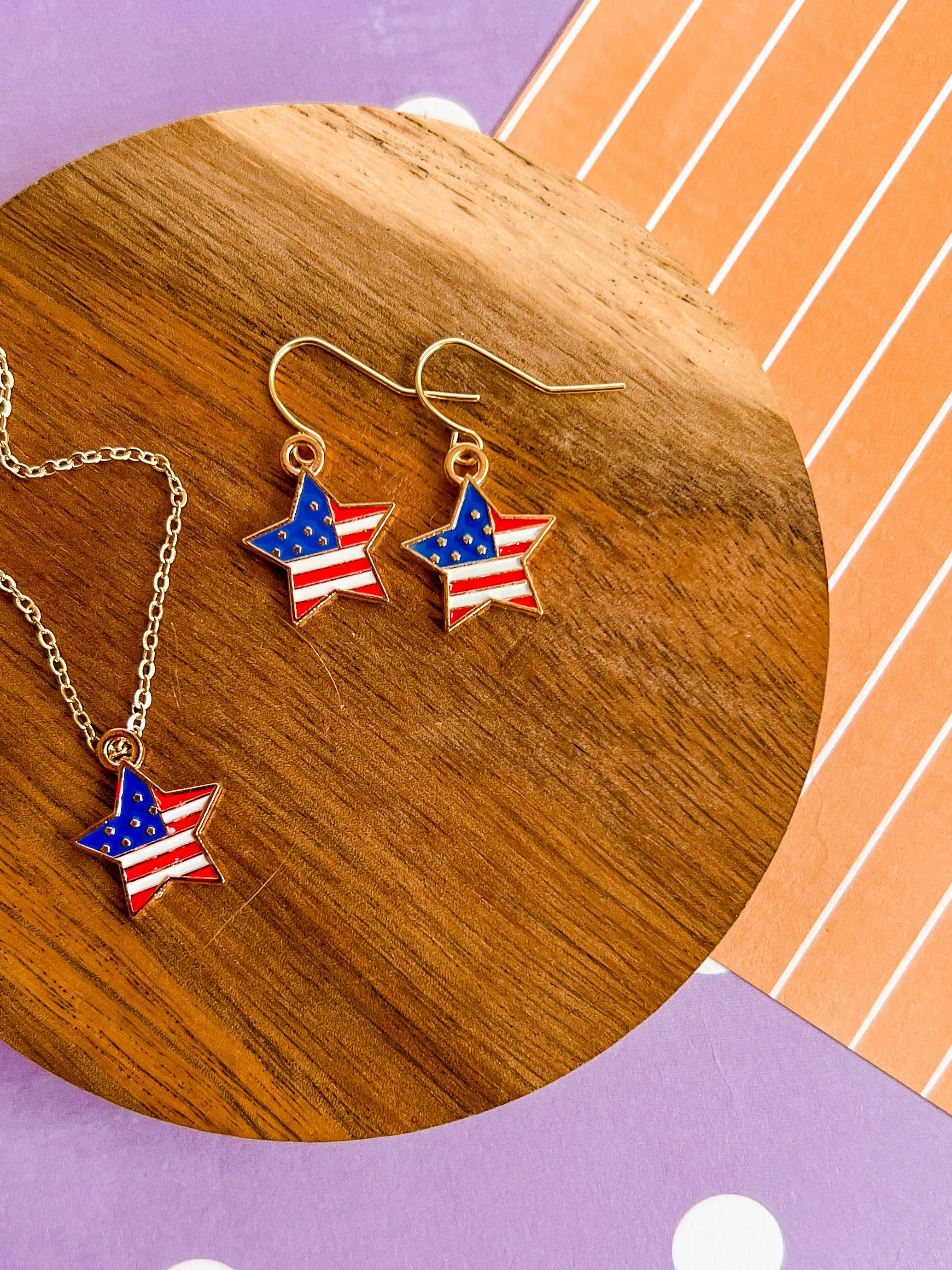 Americana Necklace and Earrings