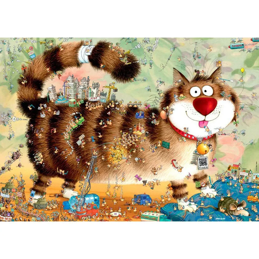 Animal Cat - Full Diamond Painting - (Canvas 30*40cm/11.81*15.75in)