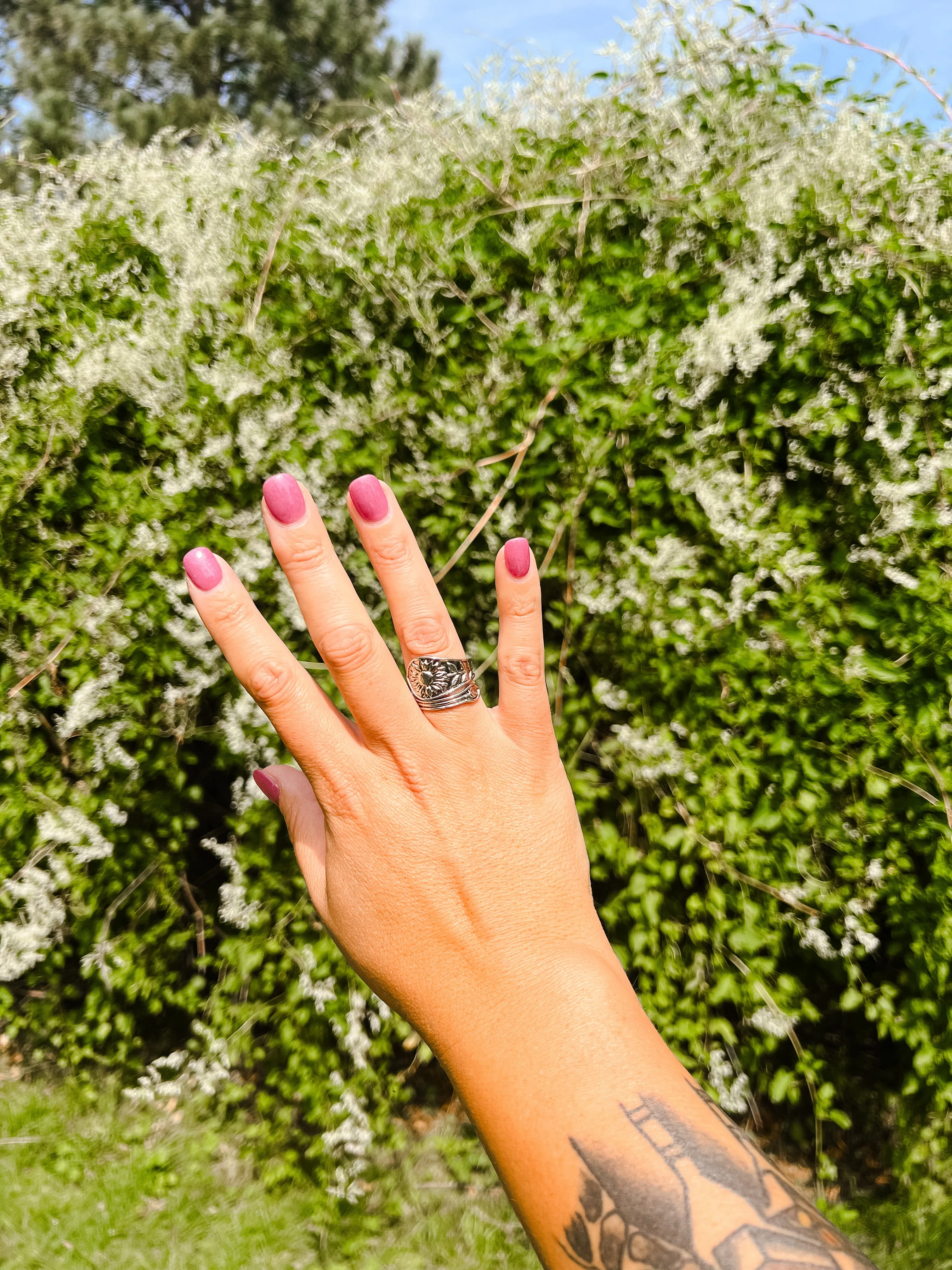 Beautiful Adjustable Winding Sunflower Ring