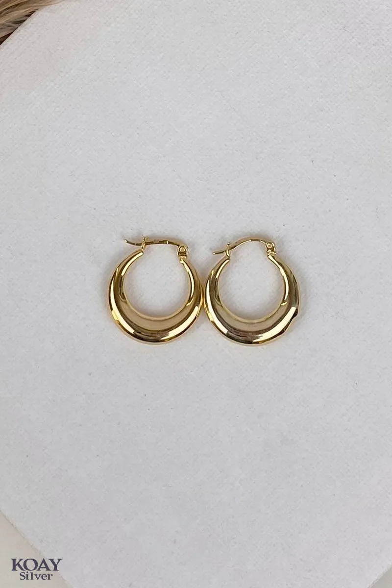 Bulky Plain Earring (02-GP)