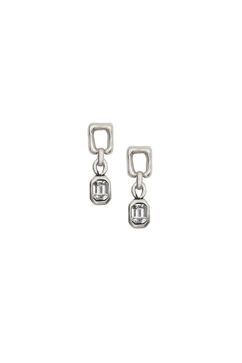 Castle Link Crystal Earrings