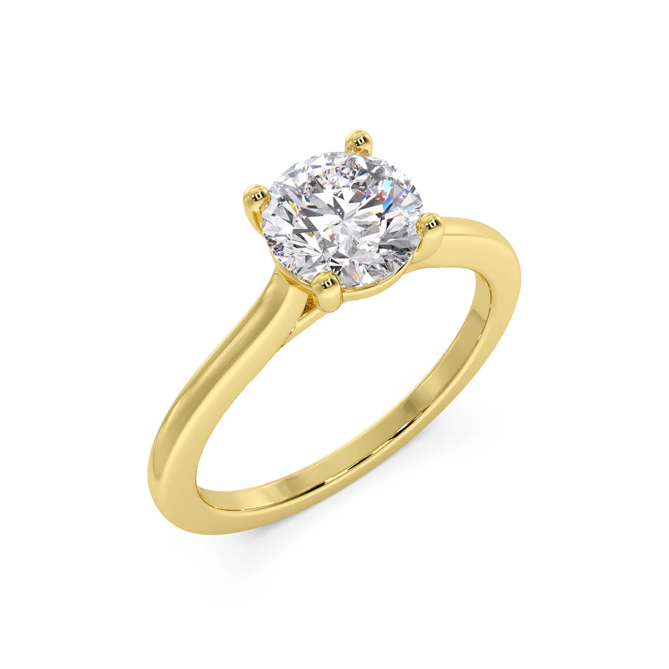 Classic Teresa Diamond Solitaire Engagement Ring