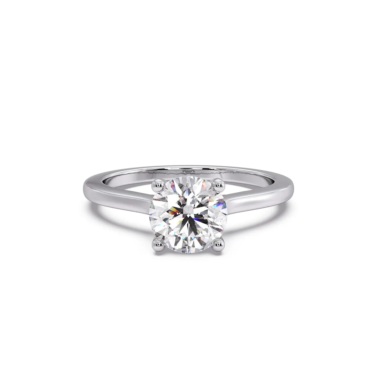 Classic Teresa Diamond Solitaire Engagement Ring