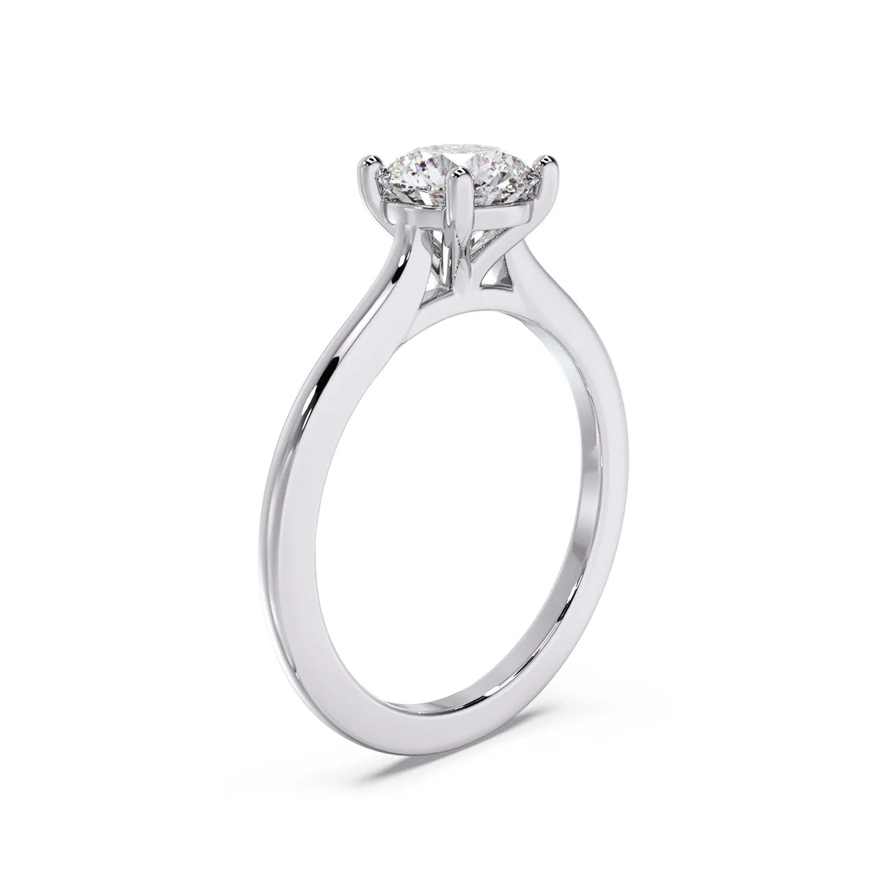 Classic Teresa Diamond Solitaire Engagement Ring