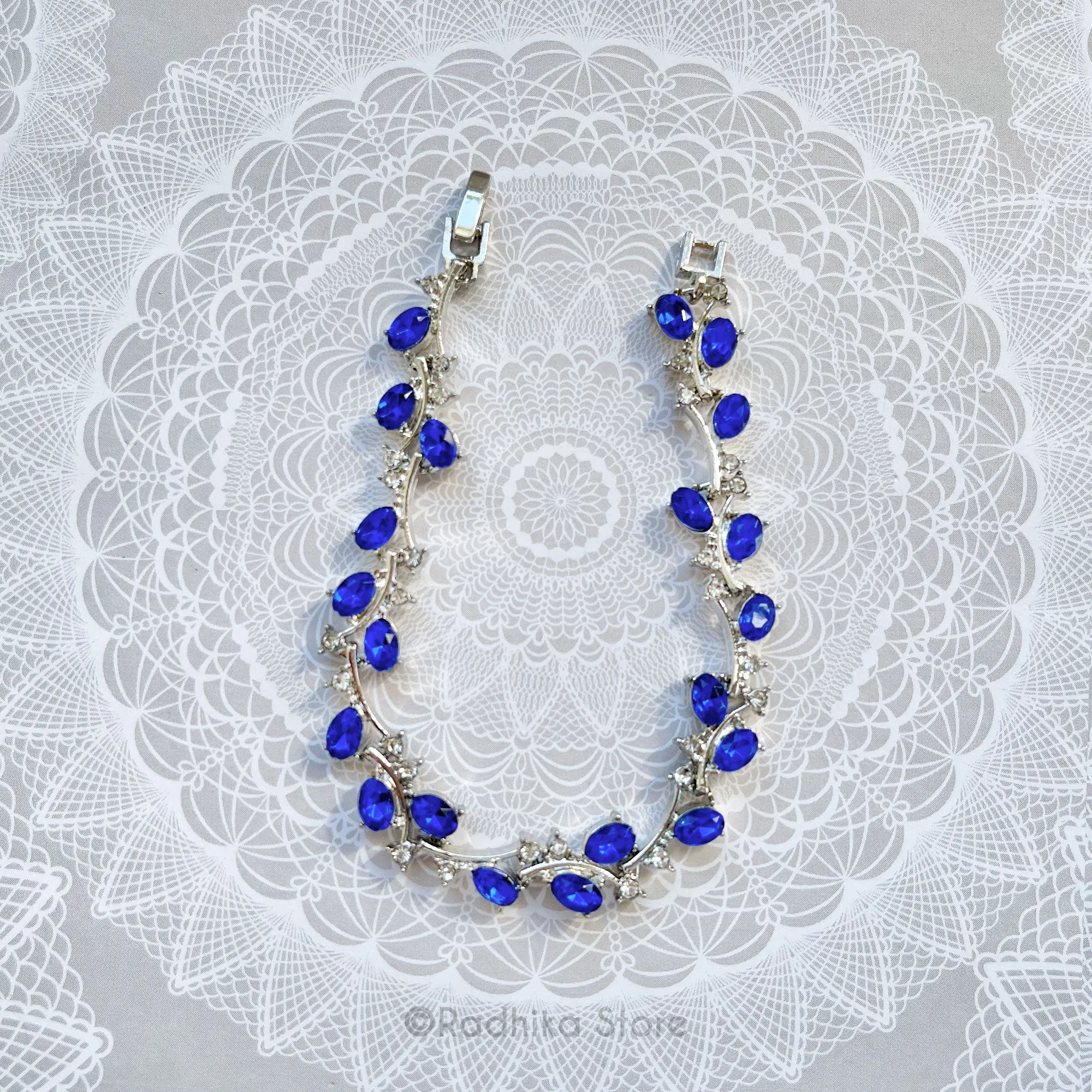 Divine Vine Sapphires or Emeralds With Diamonds - Deity Necklace