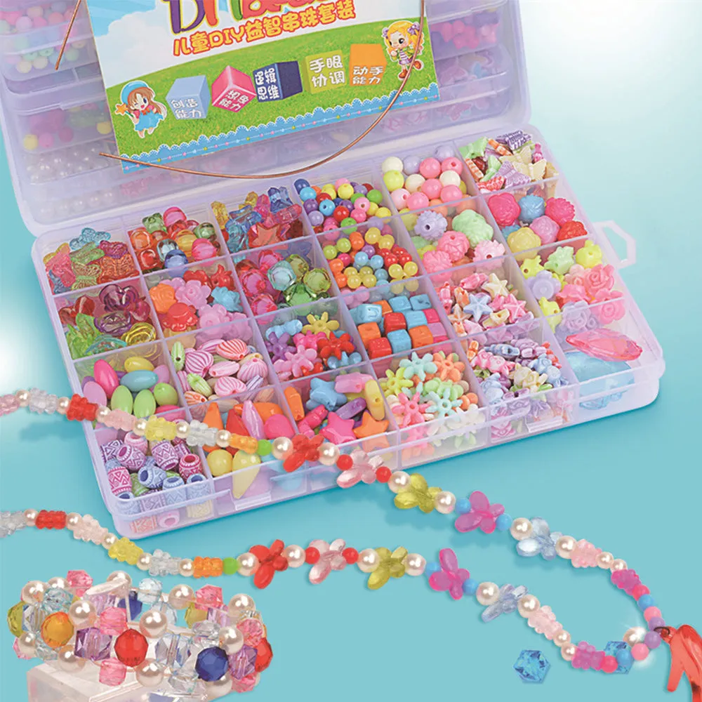 Diy Girls Jewelry Necklace Bracelet Beaded Educational Toys, TO0030