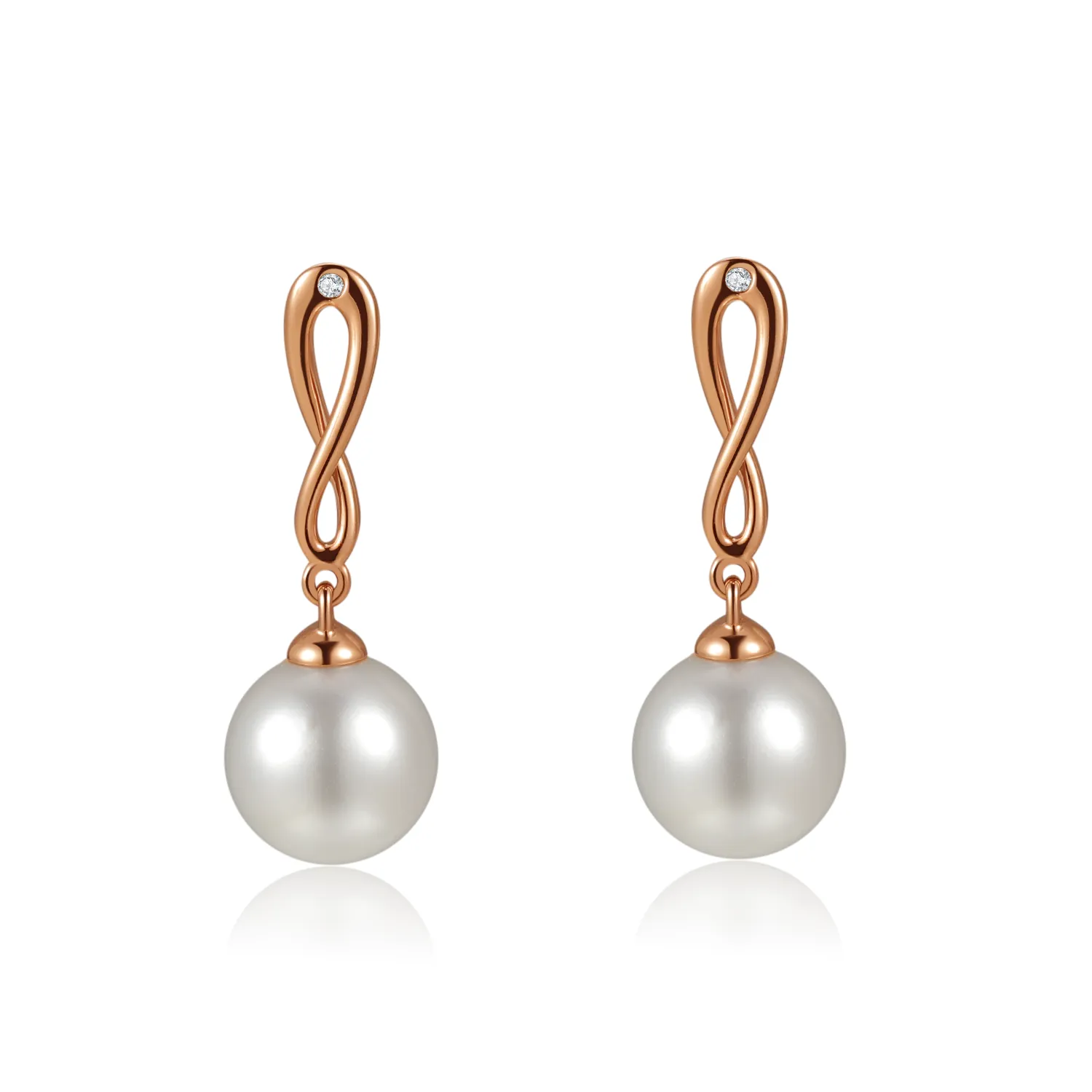 Eternal Loop Pearl Earring