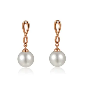 Eternal Loop Pearl Earring