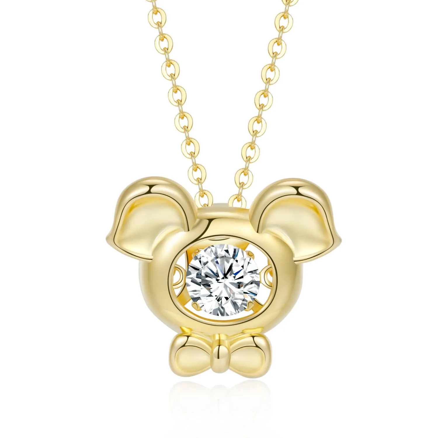 Gold Pig Smart Necklace