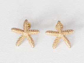 Goldtone Starfish Studs