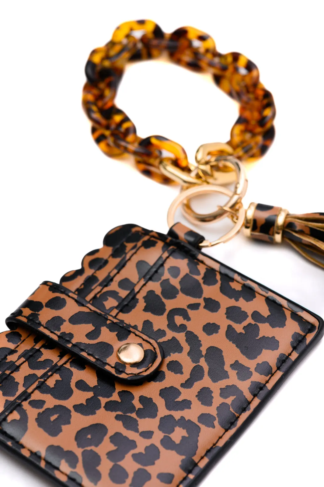 Hold Onto You Wristlet Wallet in Leopard