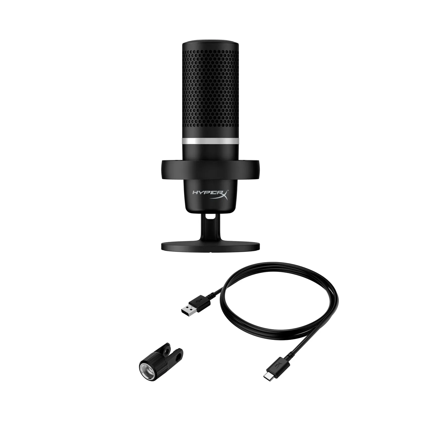 HyperX DuoCast - USB Microphone (Black) - RGB Lighting