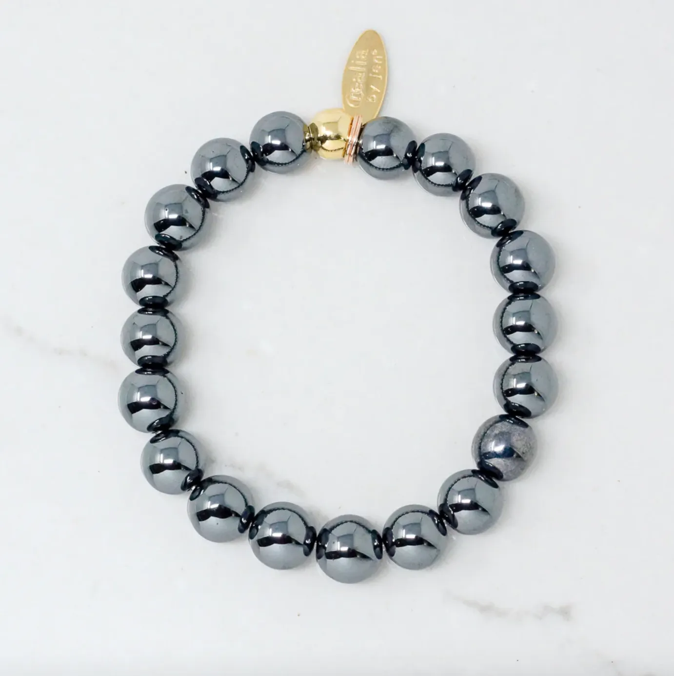 JEN Hematite Bracelet-Gunmetal