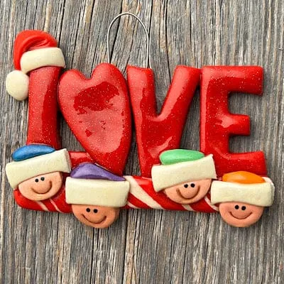 LOVE Family Ornament