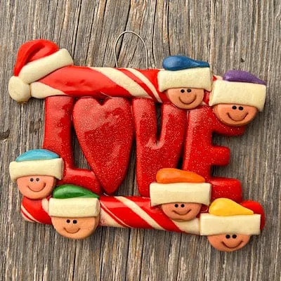 LOVE Family Ornament