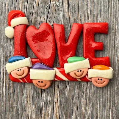 LOVE Family Ornament