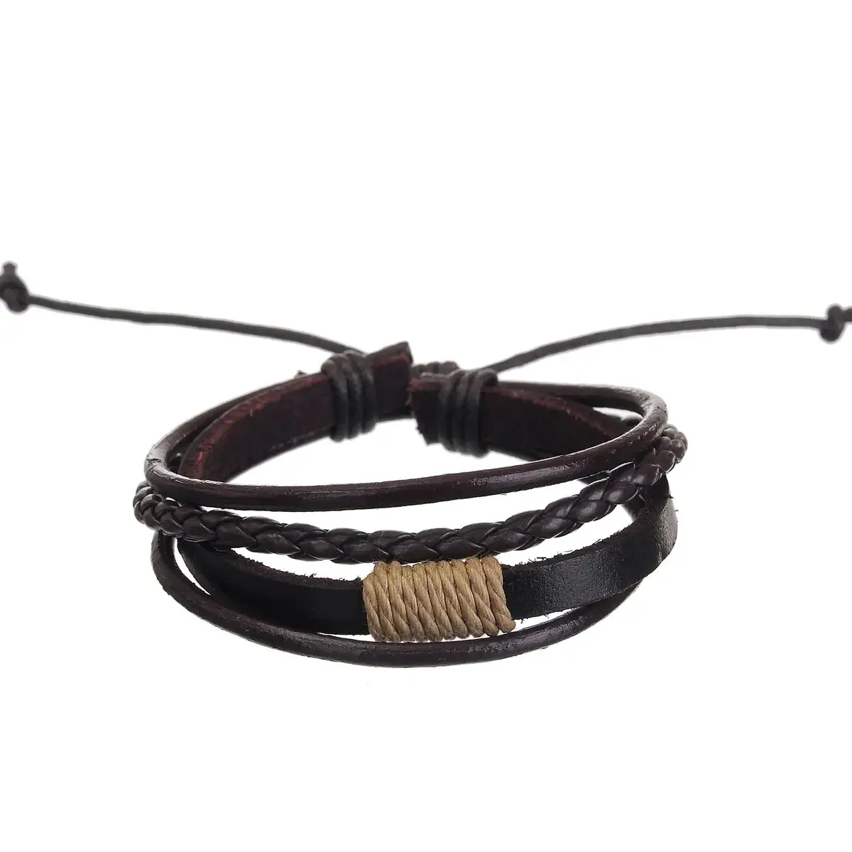 Mad Man Leather Tie Bracelet - Multiple Styles