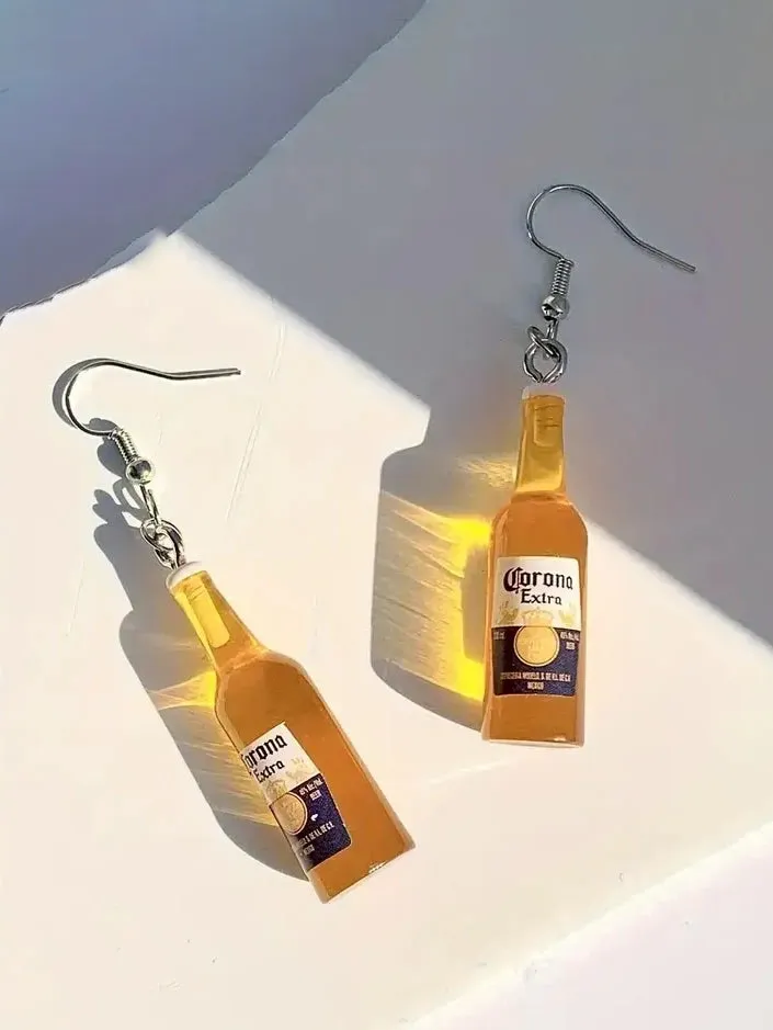 Miniature Corona Beer Earrings