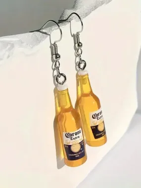 Miniature Corona Beer Earrings