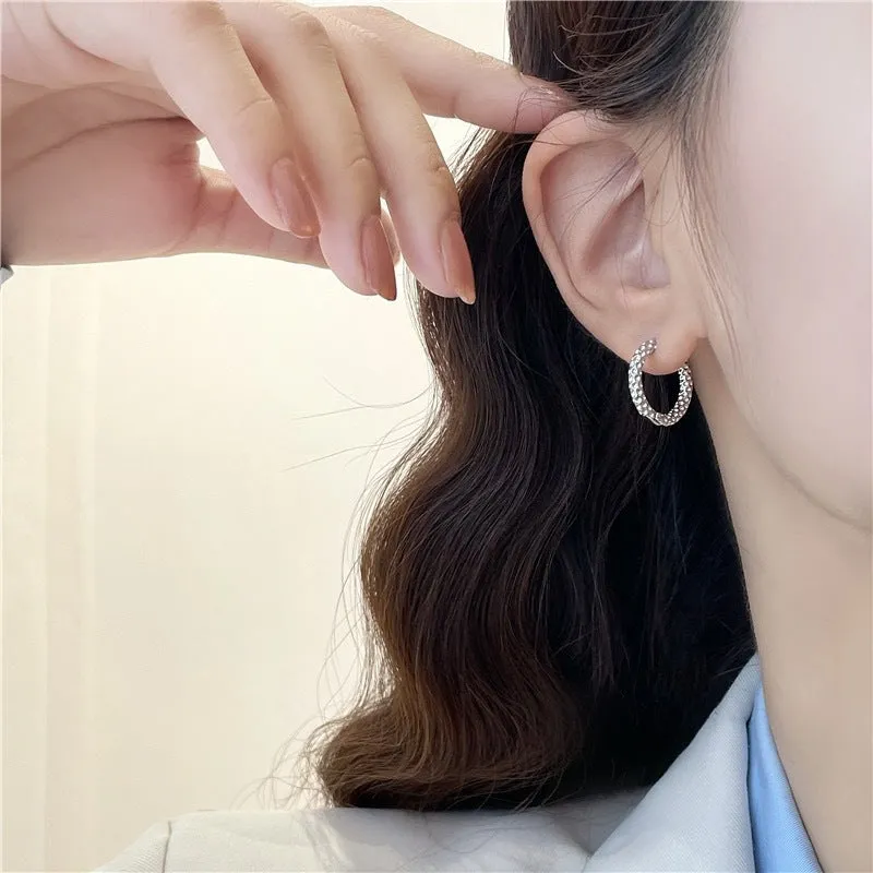 Minimalist Geometry Car Flower Full Sky Star Earrings Female