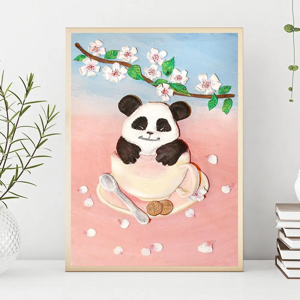 Panda - Full Diamond Painting - (Canvas 30*40cm/11.81*15.75in)