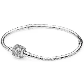 Pandora Silver Bracelet with Clear Cubic Zirconia #590723CZ-16