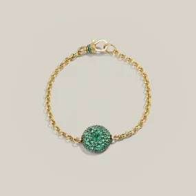 Pocket Watch Bracelet - Emerald