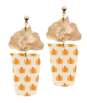 Pumpkin Spice Latte Earring