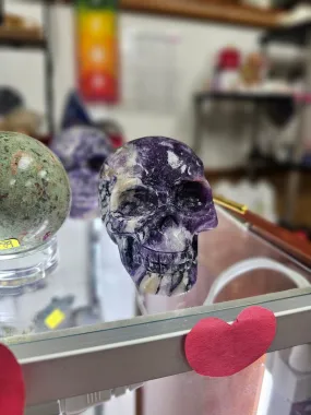 Purple Fluorite Skull