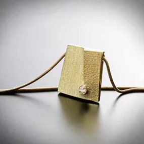 "Books Collection" gold pendant