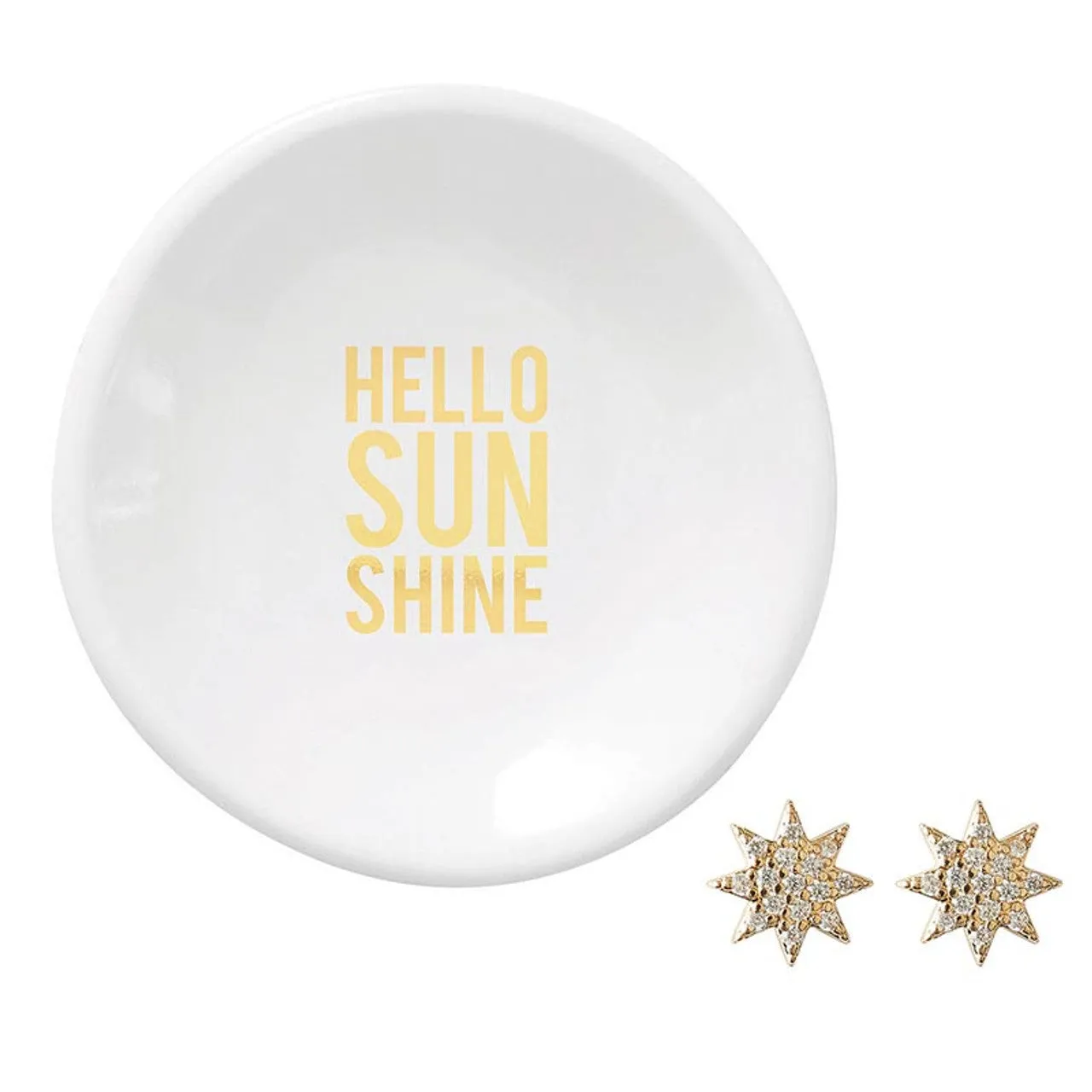 "Hello Sunshine" Earrings & Tray Set