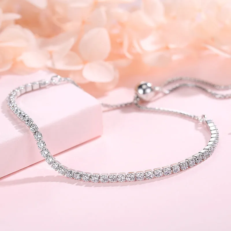 Women's 925 Silver Tennis Bracelet