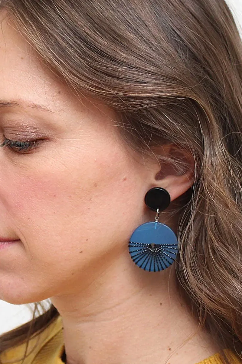 Wrap Disc Earrings