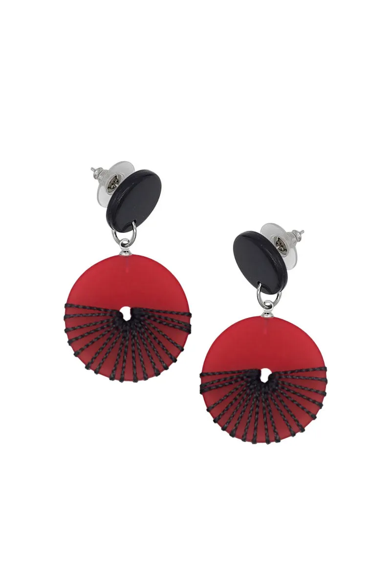 Wrap Disc Earrings