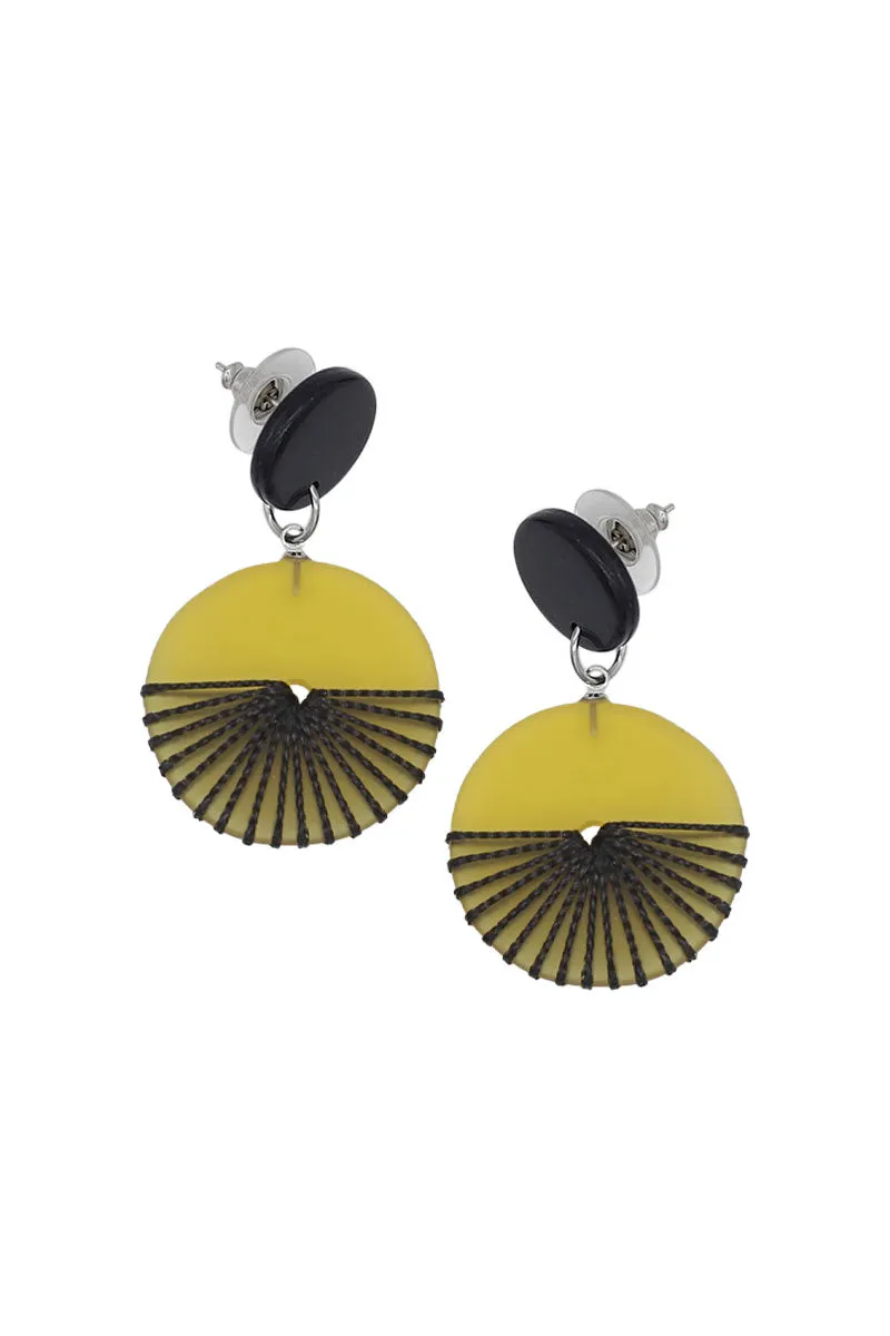 Wrap Disc Earrings