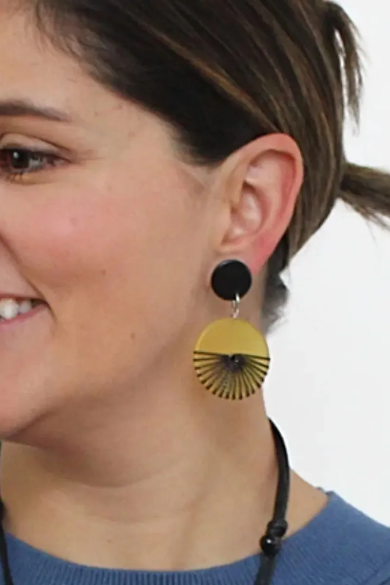 Wrap Disc Earrings