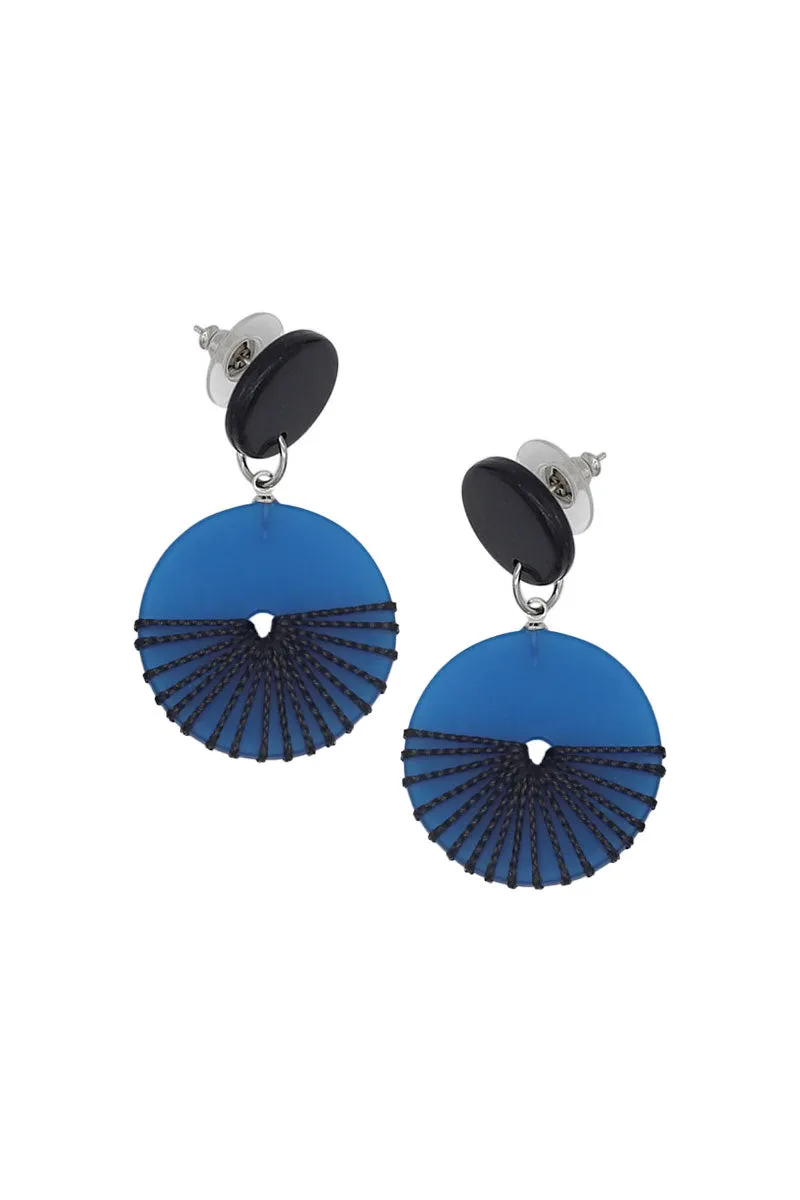 Wrap Disc Earrings